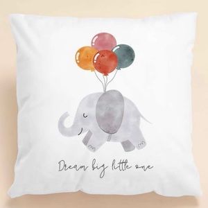 🆕 🌹2/$20🌹 Dream Big Elephant Cushion Cover Pillow Kids New! NWOT